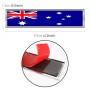 2 PCS Australian Flag Pattern Rectangle Car-Styling Sticker Random Decorative Sticker