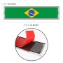 2 PCS Brazilian Flag Pattern Rectangle Car-Styling Sticker Random Decorative Sticker