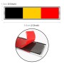 2 PCS Belgium Flag Pattern Rectangle Car-Styling Sticker Random Decorative Sticker