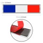 2 PCS France Flag Pattern Rectangle Car-Styling Sticker Random Decorative Sticker