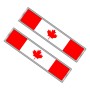 2 ПК, канадский рисунок флаг прямоугольник, наклейка на стикер, случайная декоративная наклейка