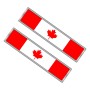 2 PCS Canadian Flag Pattern Rectangle Car-Styling Sticker Random Decorative Sticker