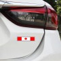 2 PCS Canadian Flag Pattern Rectangle Car-Styling Sticker Random Decorative Sticker