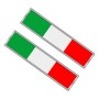 2 ПК итальянский флаг рисунок прямоугольник на стикеру, случайная декоративная наклейка