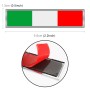 2 PCS Italian Flag Pattern Rectangle Car-Styling Sticker Random Decorative Sticker