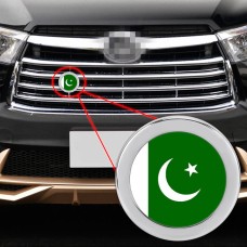 Устройство автомобильного пакистанского флага Паттерн металлический передняя решетка с сетью насекомого сети.