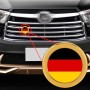 Устройство автомобиля Немецкое флагое Металлический передняя решетка с сетью сети насекомого.