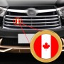 Устройство автомобиля канадского рисунка флага металлическая передняя решетка с сетью насекомые сети декоративная наклейка случайная наклейка, диаметр: 5,4 см (золото)