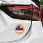 Устроение автомобилей США флаг шаблон металлической передней решетки решетки сети насекомых декоративная наклейка случайная наклейка, диаметр: 5,4 см (золото)