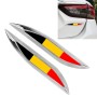 2 PCS Belgium Flag Pattern Car-Styling Sticker Random Decorative Sticker