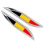 2 PCS Belgium Flag Pattern Car-Styling Sticker Random Decorative Sticker