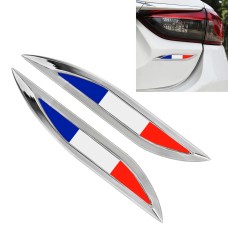 2 PCS France Flag Pattern Car-Styling Sticker Random Decorative Sticker