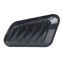 2 PCS Car Auto Carbon Fiber Texture Decorative Air Flow Intake Scoop Turbo Bonnet Vent Cover Hood