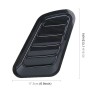 2 PCS Car Auto Carbon Fiber Texture Decorative Air Flow Intake Scoop Turbo Bonnet Vent Cover Hood