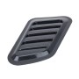 2 PCS Car Auto Carbon Fiber Texture Decorative Air Flow Intake Scoop Turbo Bonnet Vent Cover Hood
