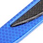 2 PCS Carbon Fiber Car-Styling Rear Bumper Decorative Strip, External Reflection + Inner Carbon Fiber(Blue)