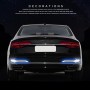 2 PCS Carbon Fiber Car-Styling Rear Bumper Decorative Strip, External Reflection + Inner Carbon Fiber(Blue)