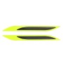 2 PCS Carbon Fiber Car-Styling Rear Bumper Decorative Strip, External Reflection + Inner Carbon Fiber(Light Yellow)