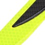 2 PCS Carbon Fiber Car-Styling Rear Bumper Decorative Strip, External Reflection + Inner Carbon Fiber(Light Yellow)