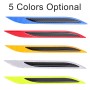 2 PCS Carbon Fiber Car-Styling Rear Bumper Decorative Strip, External Reflection + Inner Carbon Fiber(Light Yellow)