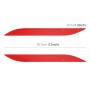 2 PCS Carbon Fiber Car-Styling Rear Bumper Decorative Strip, External Reflection + Inner Carbon Fiber(Red)