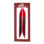 2 PCS Carbon Fiber Car-Styling Rear Bumper Decorative Strip, External Reflection + Inner Carbon Fiber(Red)