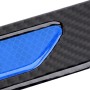 2 PCS Carbon Fiber Car-Styling Fender Reflective Bumper Decorative Strip, Inner Reflection + External Carbon Fiber(Blue)