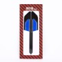 2 PCS Carbon Fiber Car-Styling Fender Reflective Bumper Decorative Strip, Inner Reflection + External Carbon Fiber(Blue)