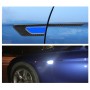 2 PCS Carbon Fiber Car-Styling Fender Reflective Bumper Decorative Strip, Inner Reflection + External Carbon Fiber(Blue)