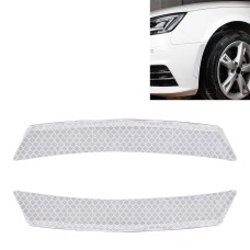 2 PCS Car-Styling Wheel Eyebrow Decorative Sticker Decorative Strip (White)