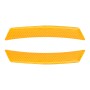 2 PCS Car-Styling Wheel Eyebrow Decorative Sticker Decorative Strip (Yellow)