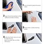 10 PCS Emblem Feather Car Stickers Waterproof Plastic Decal Sticker(White)