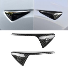 2 PCS Tesla Model 3 Carbon Fiber Car-Styling Fender  Bumper Decorative Strip