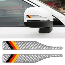 2 ПК в стиле автомобильного зеркала заднего вида Случайная наклейка Случайная декоративная наклейка (серебро)