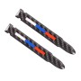 2 PCS Car-Styling White + Blue + Red Rearview Mirror Decorative Strip