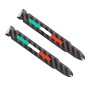 2 PCS Car-Styling Green + White + Red Rearview Mirror Decorative Strip