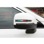 2 PCS Car-Styling Green + White + Red Rearview Mirror Decorative Strip