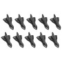 10 PCS Universal Car Carbon Fiber Shark Fin Diffuser Vortex Generator Roof Spoiler