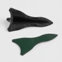 10 PCS Universal Car Carbon Fiber Shark Fin Diffuser Vortex Generator Roof Spoiler