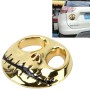 Skull Bone Shape Auto Sticker 3D Metal Fashion Car Stickers(Gold)