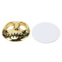 Skull Bone Shape Auto Sticker 3D Metal Fashion Car Stickers(Gold)