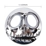 Skull Bone Shape Auto Sticker 3D Metal Fashion Car Stickers(Silver)