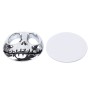 Skull Bone Shape Auto Sticker 3D Metal Fashion Car Stickers(Silver)