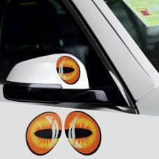 2 PCS Car Auto Eye Shape Rear View Mirror Decorative Sticker