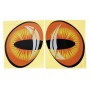 2 PCS Car Auto Eye Shape Rear View Mirror Decorative Sticker