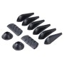 10 PCS Car Exterior Rubber Noise-cancelling Airflow-adjusting Kit