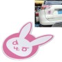Машино -декоративная наклейка автомобиля в стиле кролика, размер: 9,0 x 7,0 см.