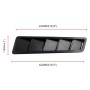 2 PCS Universal Car Air Intake Scoop Bonnet Hood Vent Louver Cooling Panel Trim Set(Carbon Fiber Black)