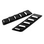 2 PCS Universal Car Air Intake Scoop Bonnet Hood Vent Louver Cooling Panel Trim Set(Black)