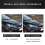 2 PCS Universal Car Air Intake Scoop Bonnet Hood Vent Louver Cooling Panel Trim Set(Black)